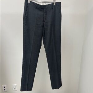 Etro Charcoal Wool Dress Pants